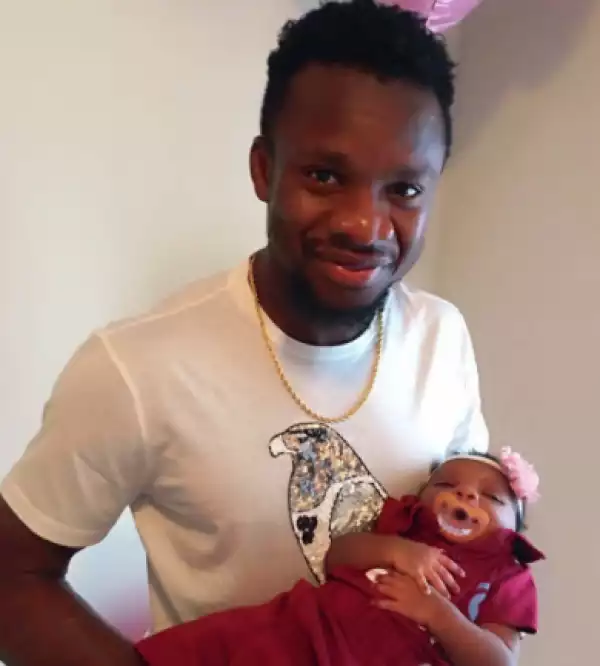 Super Eagles Player, Onazi Ogenyi Shares Cute Photos With His Daughter